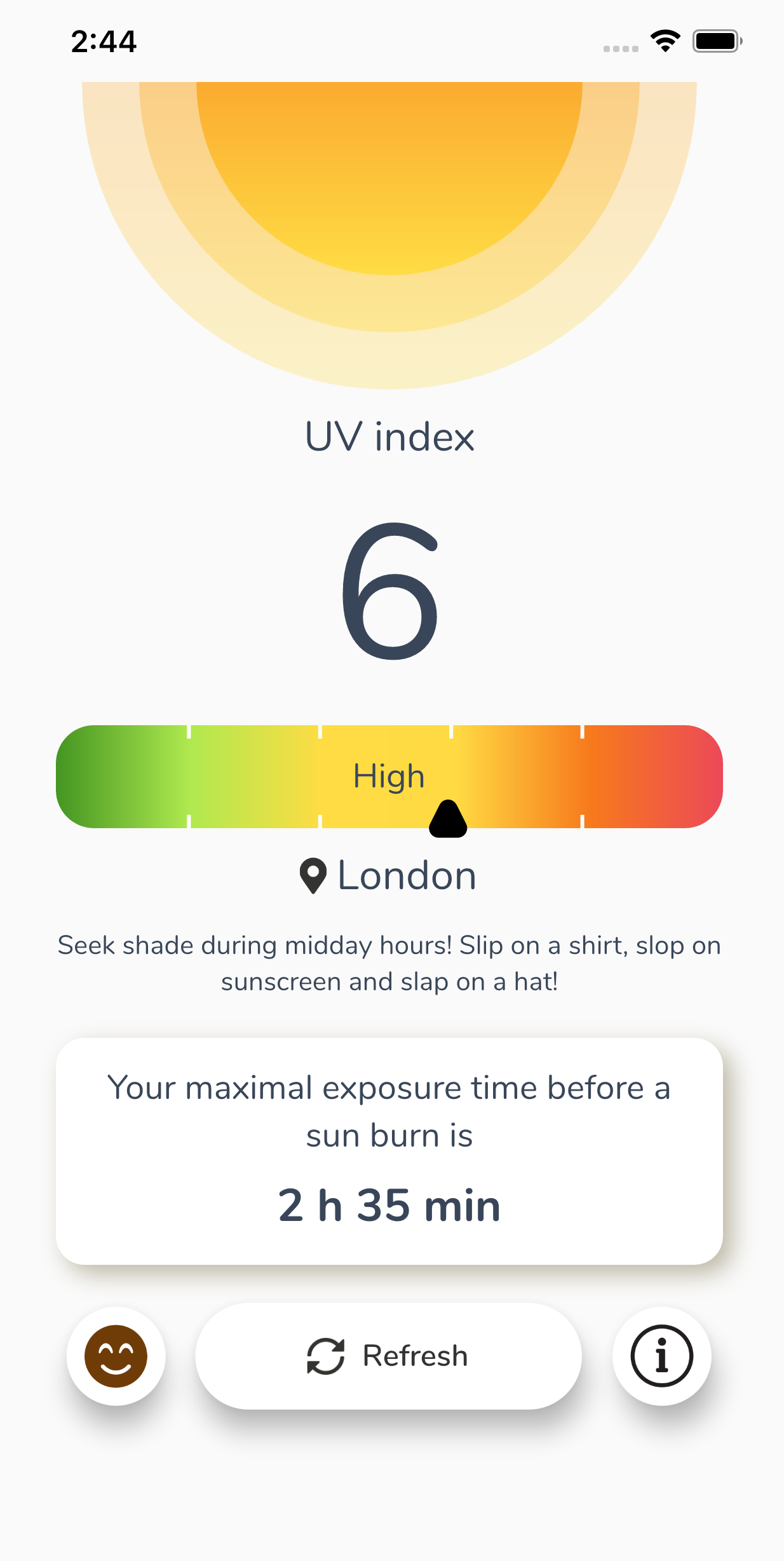 UV Index screenshot